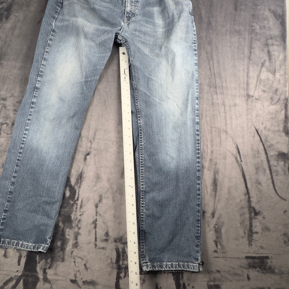 Levi's Jeans Mens 34x28 Blue WaterLess Straight Leg Denim 2408 - Picture 3 of 8